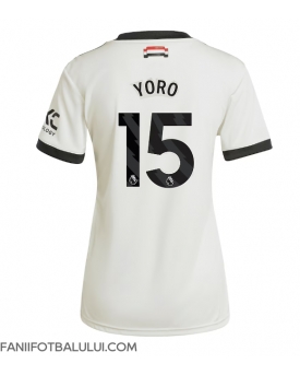 Manchester United Leny Yoro #15 Tricou Fotbal Replică 2024-25 Femei Treilea